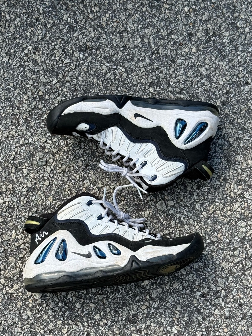 Nike Air Max Uptempo 97 College Navy White Black Men's 8.5 Athletic 399207-101